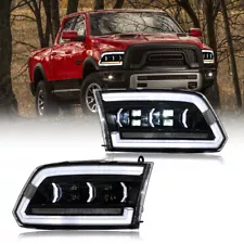 Full LED Headlights For 2009-2018 RAM 1500 2500 3500 Sequential Turn Signals (For: Ram 2500 Power Wagon)