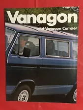 1964 VOLKSWAGEN "VANAGON & VANAGON CAMPER" Van Truck Dealer Sales Brochure