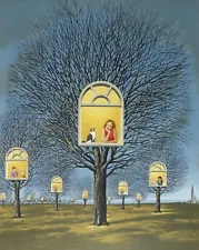 Rafal Olbinski "Suspended Promises" HAND SIGNED NUMBERED ORIGINAL LITHOGRAPH COA