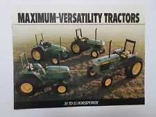 John Deere 970, 1070, 2155, 2355 Farm Tractor Brochure 12 Pages 1989