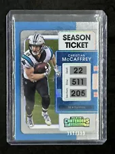 2021 Christian McCaffrey #76 Panini Contenders Playoff Ticket /199