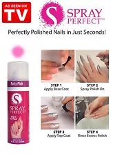 Spray Perfect Spray On Nail Polish 1.3 OZ - As Seen On TV-Choose Your Shade!