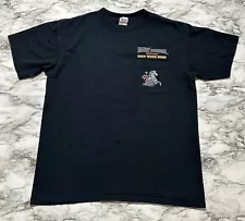 ANVIL T-Shirt Men's Size L Black IRON HORSE SALOON BIKE WEEK 2003 VTG