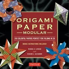 Origami Paper Modular: 350 Colorful Papers Perfect for Folding 3D