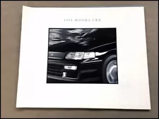 1991 Honda CRX 26-page Original Car Sales Brochure Catalog - Si HF