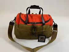 FILSON HERITAGE SPORTSMAN BAG ORANGE/DARK TAN MWT