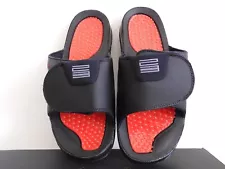 NIKE AIR JORDAN HYDRO XI 11 RETRO SLIDES BLACK-RED "SANDALS" SZ 12 [AA1336-001]