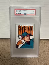 1972 Topps Baseball Wax Pack, Sealed, Graded PSA 7