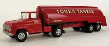 1950s TONKA TOYS LARGE SIZE TONKA TANKER GASOLINE TANKER TRUCK No 145 FINE COND