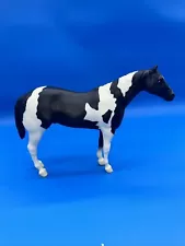 Vintage Breyer Stud Spider Mold Black & White Traditional Pinto / Paint Horse