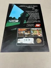 1973 Holiday Rambler Travel Trailer Camper--vintage full-color 73 ad from estate