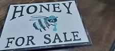 "HONEY FOR SALE" BEE Metal Tin Sign Hanging Rustic Farm Style & BEE HUMBLE