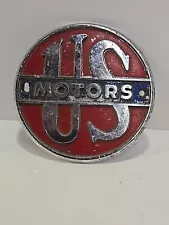 Vintage US U.S. Motors Emblem Badge Hood Ornament Sign Topper