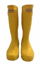 Hunter Original 7M Tall Rain Boots in Yellow Women's EU 38