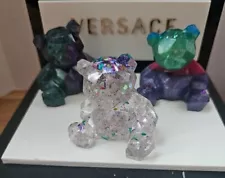 Handmade Resin Teddy Bear Multiple Vibrant Colors.. you Pick. One of a kind.