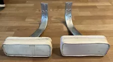 Fishing Fighting Marine Chair padded arm rests pair with Aluminum Risers vtg