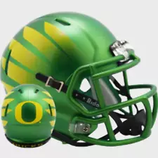 Oregon Ducks NCAA Mini Speed Football Helmet Painted w/Wing - NCAA.