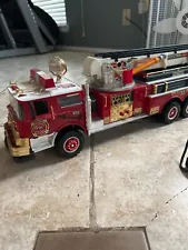 Vintage New Bright Fire Engine Truck 1988 Wired Remote Controlled FULLY WORKING