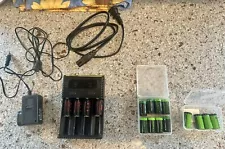 Arlo rechargeable rcr123a batteries and charger (16 Batteries)