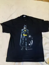 Vintage 1989 Batman Movie Shirt Michael Keaton Batmobile Read Descr for size