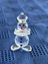 Crystal Zoo Snowman Austrian Crystal Figurine No Box