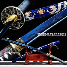 Blue Dragon Katana T1060 Battle Ready Japanese Sharp Functional Fulltang Sword