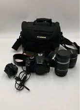 Canon EOS Rebel XSi Digital Camera With Two Lens And Carrying Case- Untested