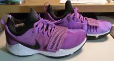 NIKE PG 1 Bright Violet Paul George Basketball Shoes 878627-500 Size 9 purple