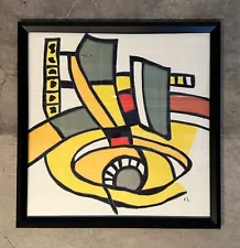 Limited Edition Framed Hermes Scarf by Fernand Leger #89 of 250