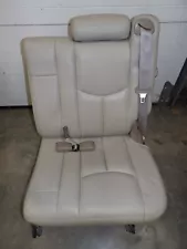 LH DRIVERS REAR Third Row Folding Leather Seat Beige Chevy Tahoe 2001-2006