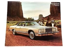 1977 Ford LTD and Landau 12-page Original Car Sales Brochure Catalog