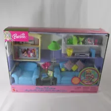 Barbie Doll Vintage Living Room Furniture Decor Collection Playset 2003 New