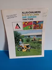 Original 1966 Allis Chalmers B10 / B12 Lawn & Garden Tractor Brochure