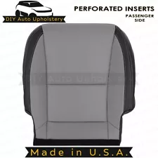 2010 to 2015 For Chevy Camaro Passenger Bottom Leather Seat Cover Gray