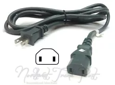 6ft 2-Prong AC Power Cord For Martin Logan Model Dynamo 300 700W 1500X Subwoofer