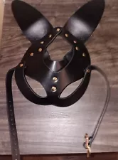 Bad Bunny Leather Mask | Rabbit mask, BDSM Mask, Masquerade mask, Fetish mask