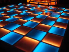 NEW! Complete 12' ft x 12' ft LED LIGHTED DANCE FLOOR Disco DJ Night Club Party