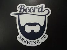 BEERD BREWING CO Hobbit Juice die cut blak LOGO STICKER decal craft beer brewery