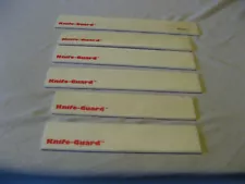 Lot of 6 Knife Guard TM White Knife Edge Guards Covers Protectors 3 Sizes