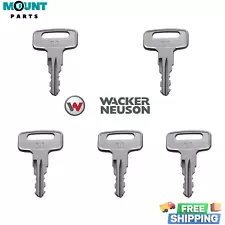 5 For Wacker Neuson Roller Multipurpose #0160431 Heavy Equipment Ignition Key