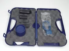 Beretta Blue Plastic Hard Small Pistol Gun Case w/ Lock & Grips Accessories