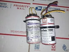 Lot of 2 Amrad TURBO 200 Universal Motor Run Capacitors - AC Condenser Fan Pump