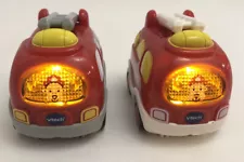 VTech Go Go Smart Wheels Vehicles Fire Trucks Engines Lot of 2 Cars