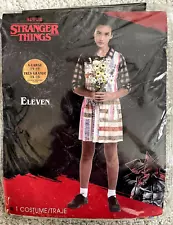 NEW Eleven Stranger Things Netflix Halloween Costume Dress Girl's X-Large 14-16