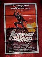 1983 ORIGINAL Revenge Of The Ninja Movie Poster Kung Fu Film Sho Kosugi