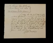 NOV 21 1831 DOCUMENT HAND WRITTEN SALE CONTRACT BETWEEN 2 PARTIES EPHEMERA