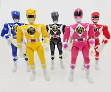 Bandai Power Rangers Set of Five Original 8" Tall Action Figures - NM & Complete