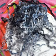 Faux handmade blue grey double end wavy dreadlocks (not A Wig)