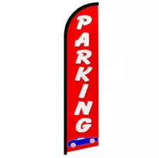 Parking Windless Advertising Swooper Flag Event Signs Parking Lot