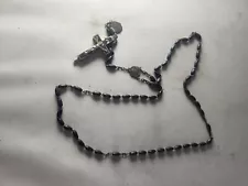 Vintage Relic Rosary Opens! Wooden Beads And Metal Beautiful!!!